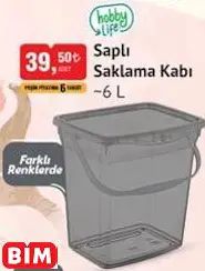 HOBBY LİFE SAPLI SAKLAMA KABI ~6 L